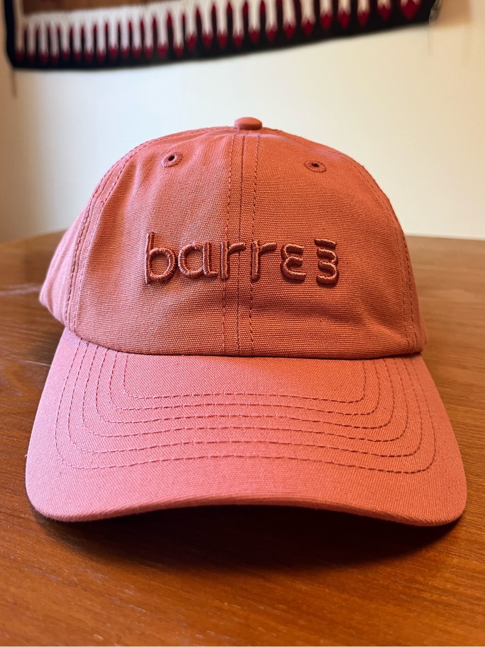 🧢 NWT Barre3 b3 Dad Hat Terracotta Adjustable Baseball Cap